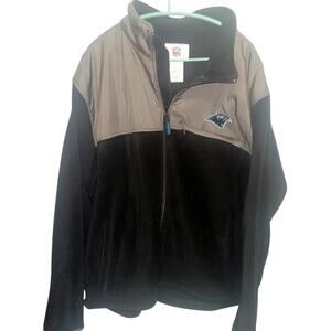 Carolina Panthers NFL Full Zip Fleece Jacket Mens XL Black Gray VF Imagewear